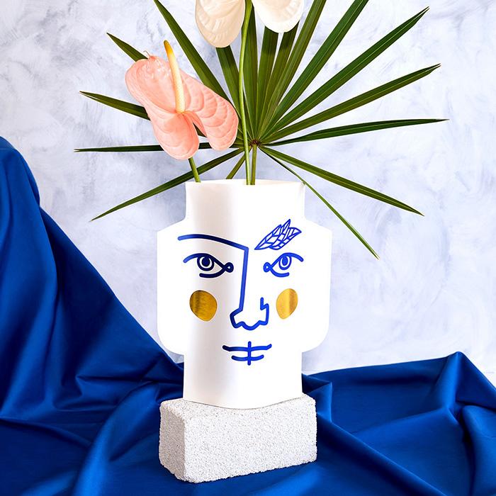 Vase en papier Janus