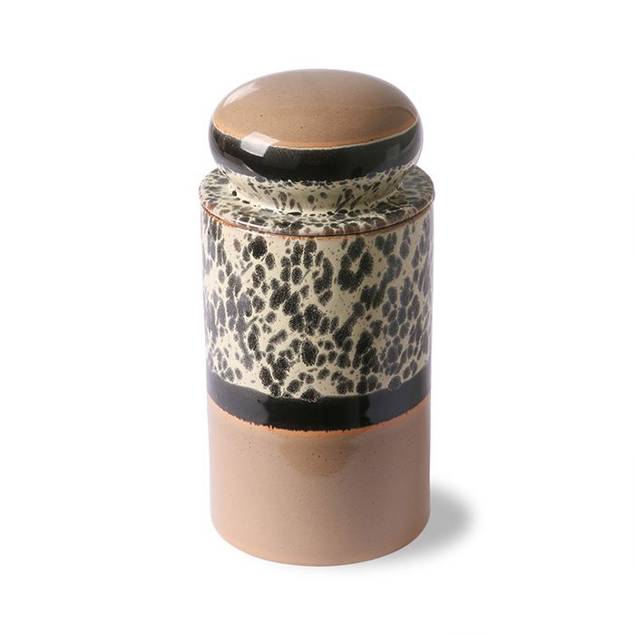 70s Ceramics Storage Jar Tropical