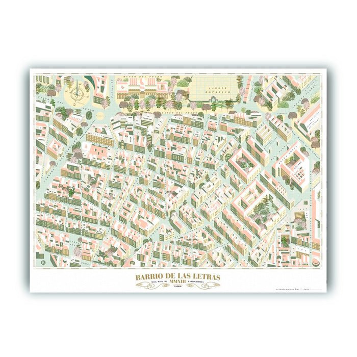 Madrid Map - Barrio de las Letras