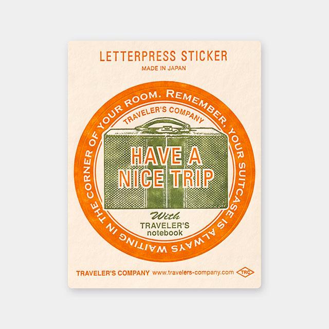 Letterpress Sticker Red (Limited Edition)