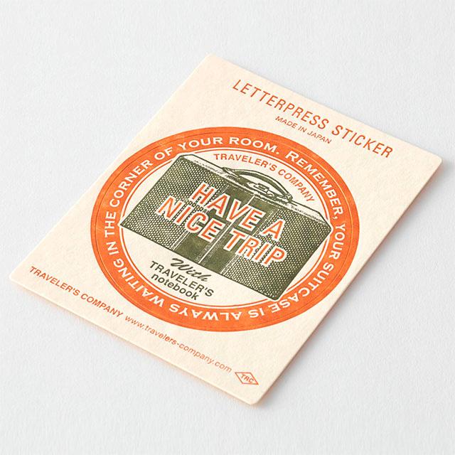 Letterpress Sticker Red (Limited Edition)