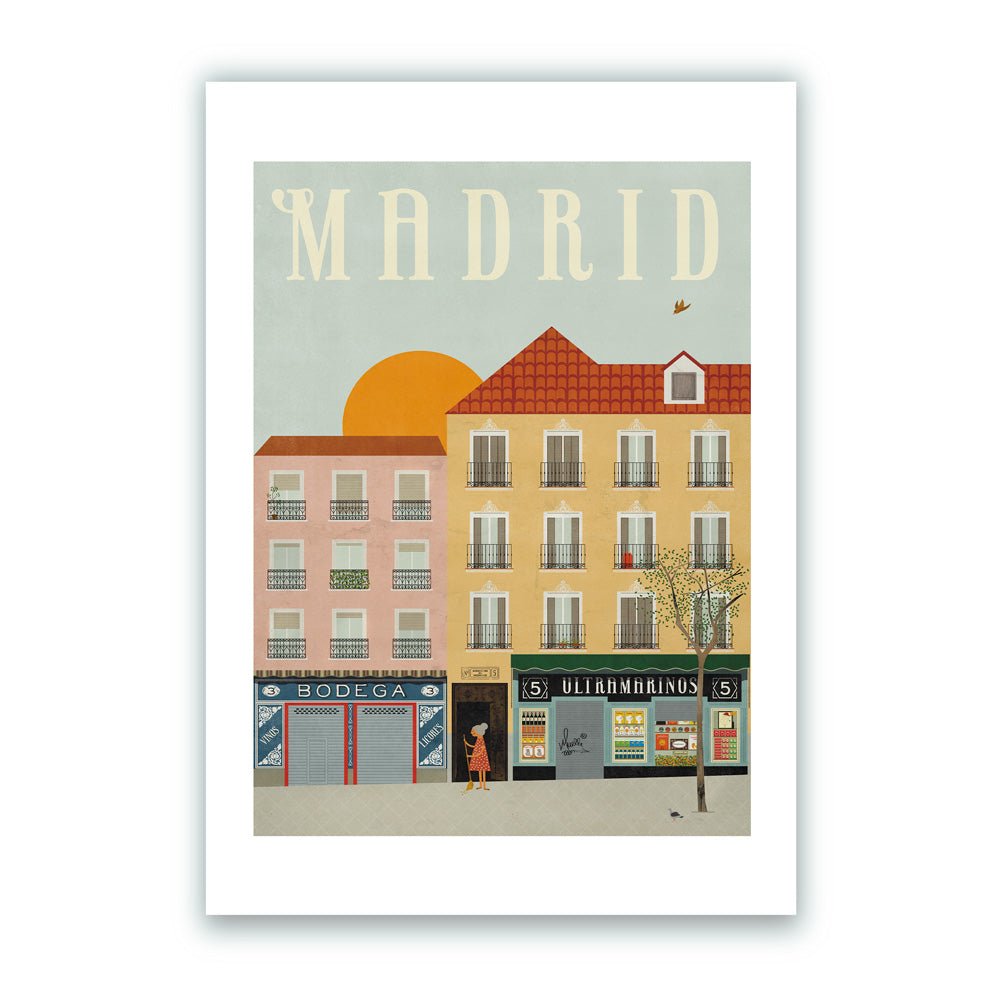 Madrid Giclée Print A4