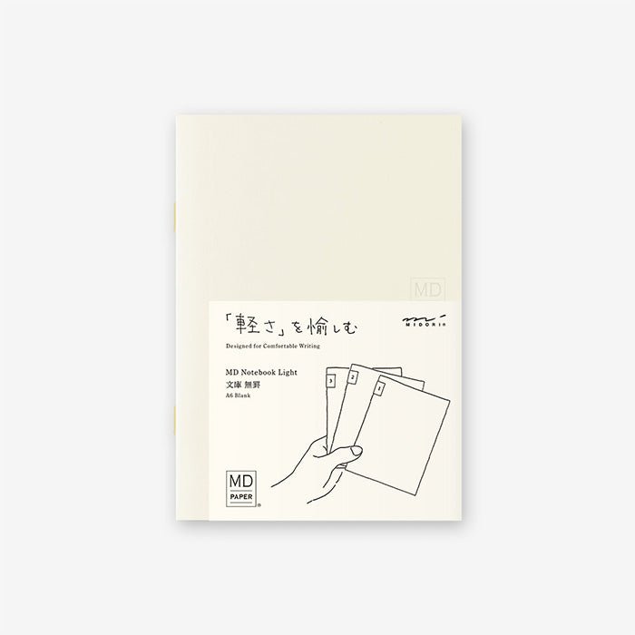 MD Notebook Light A6 Blank (Pack of 3)