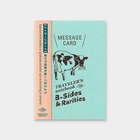 TRAVELER'S notebook B-Sides & Rarities Recharge Message Card Passport Size