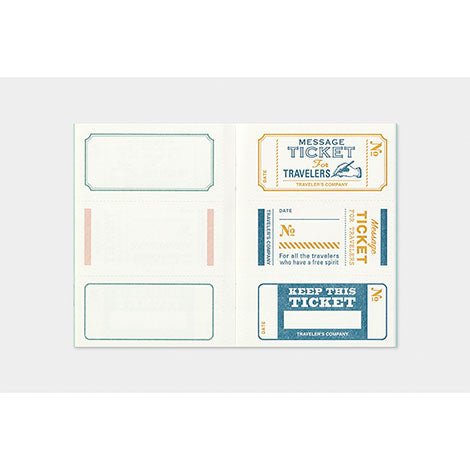 TRAVELER'S notebook B-Sides & Rarities Recharge Message Card Passport Size