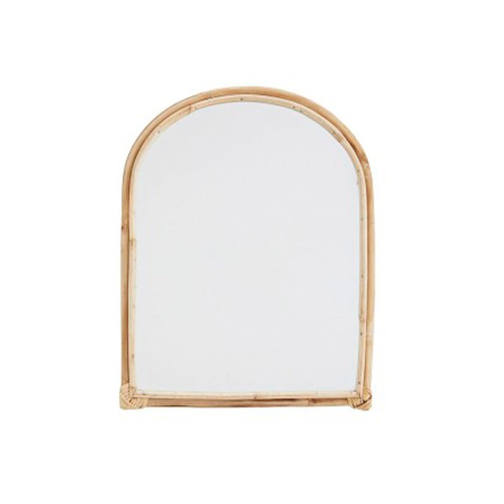 Miroir ovale en bambou