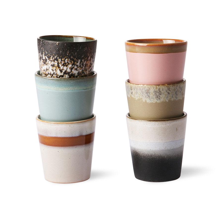 70s Ceramics Coffee Mugs Oberon (set of 6)
