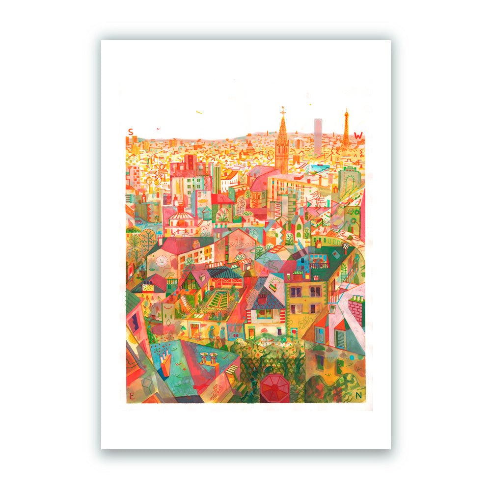 Vue de midi A3 Giclée Print