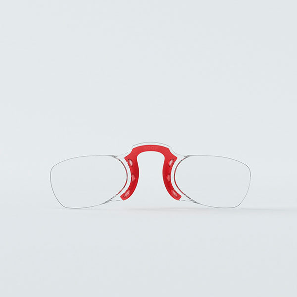 Armless Reading Glasses Smartphone Red +1