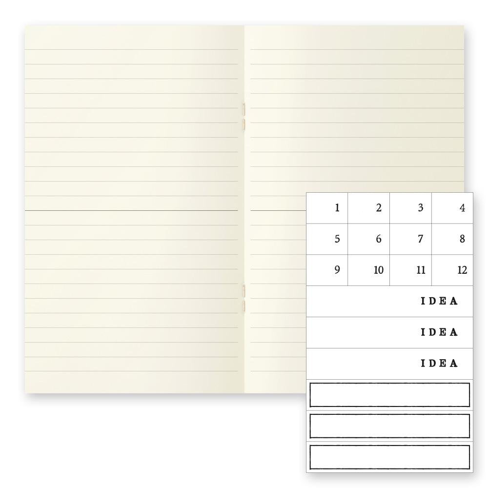 MD Notebook Ligero B6 Slim Líneas (set de 3)