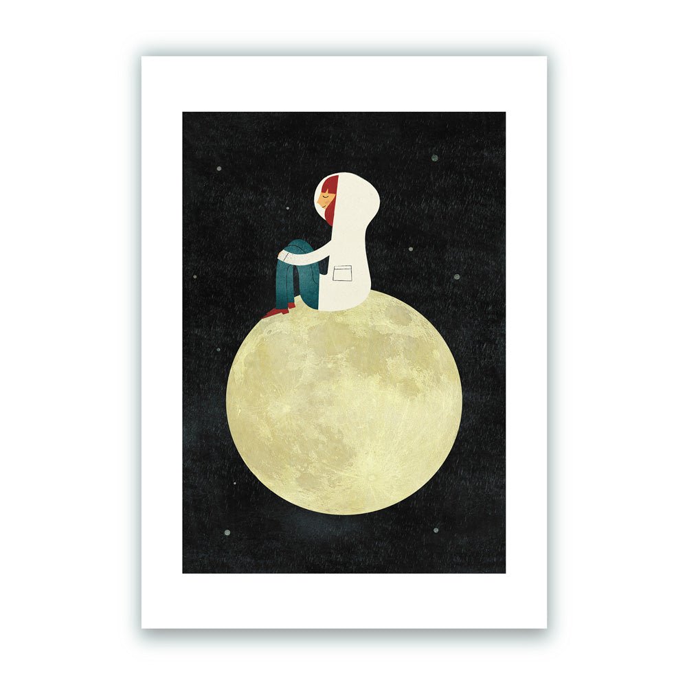 On the Moon Giclée Print A4