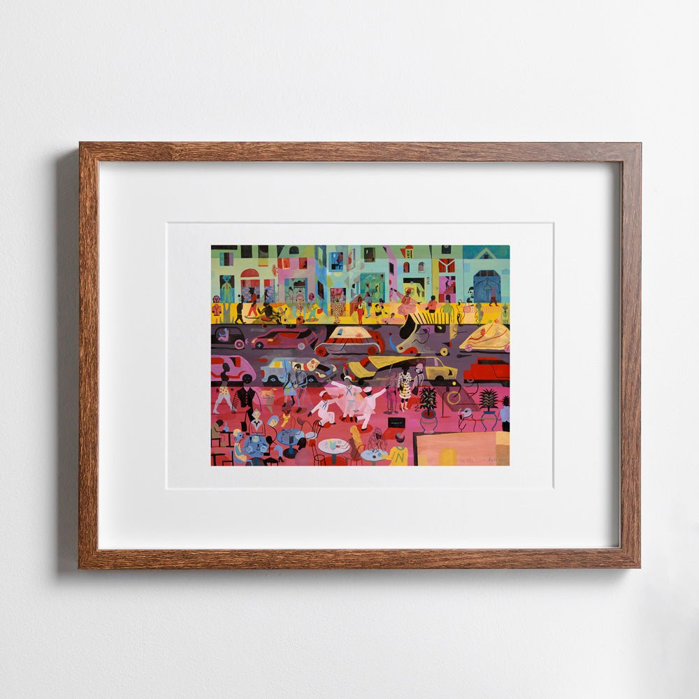 On the Town Giclée Print A3