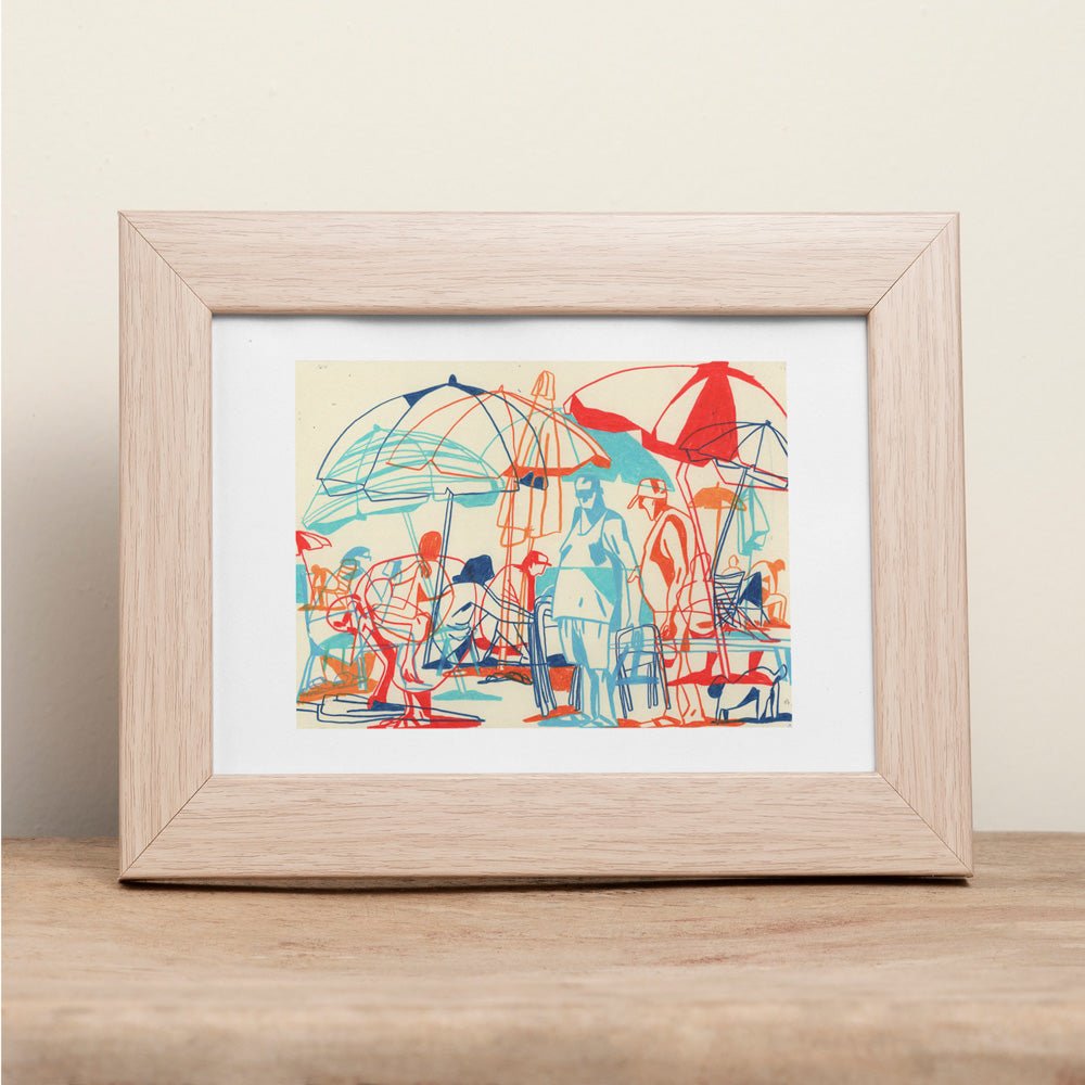 Passing Afternoon at the beach Gicléee Print A5