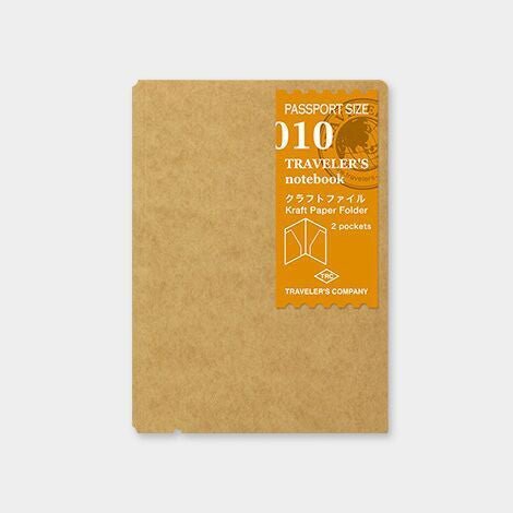 TRAVELER'S notebook Recharge 010 Fichier Kraft - Taille Passeport