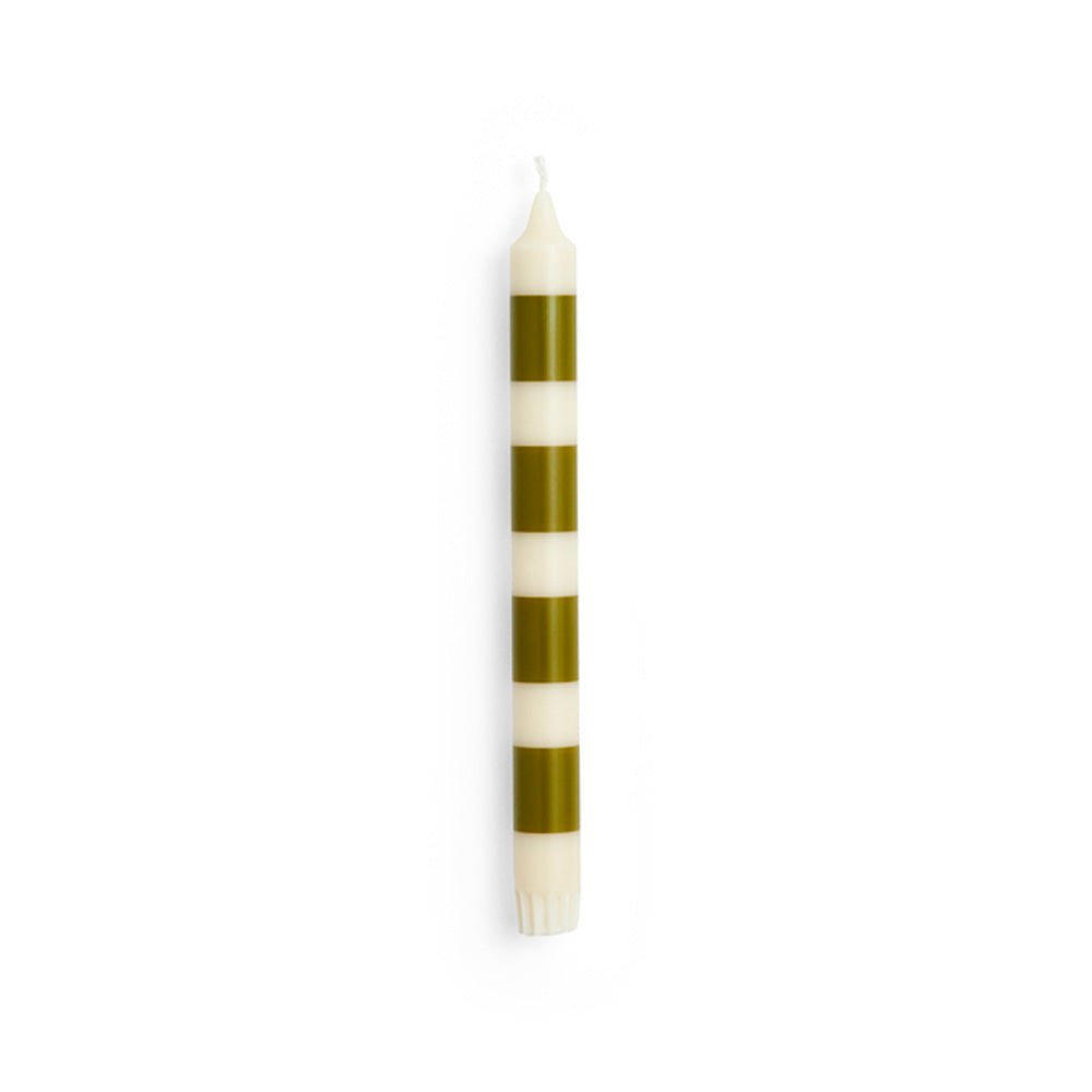 Pattern Candle Off White and Army 4 Stripe
