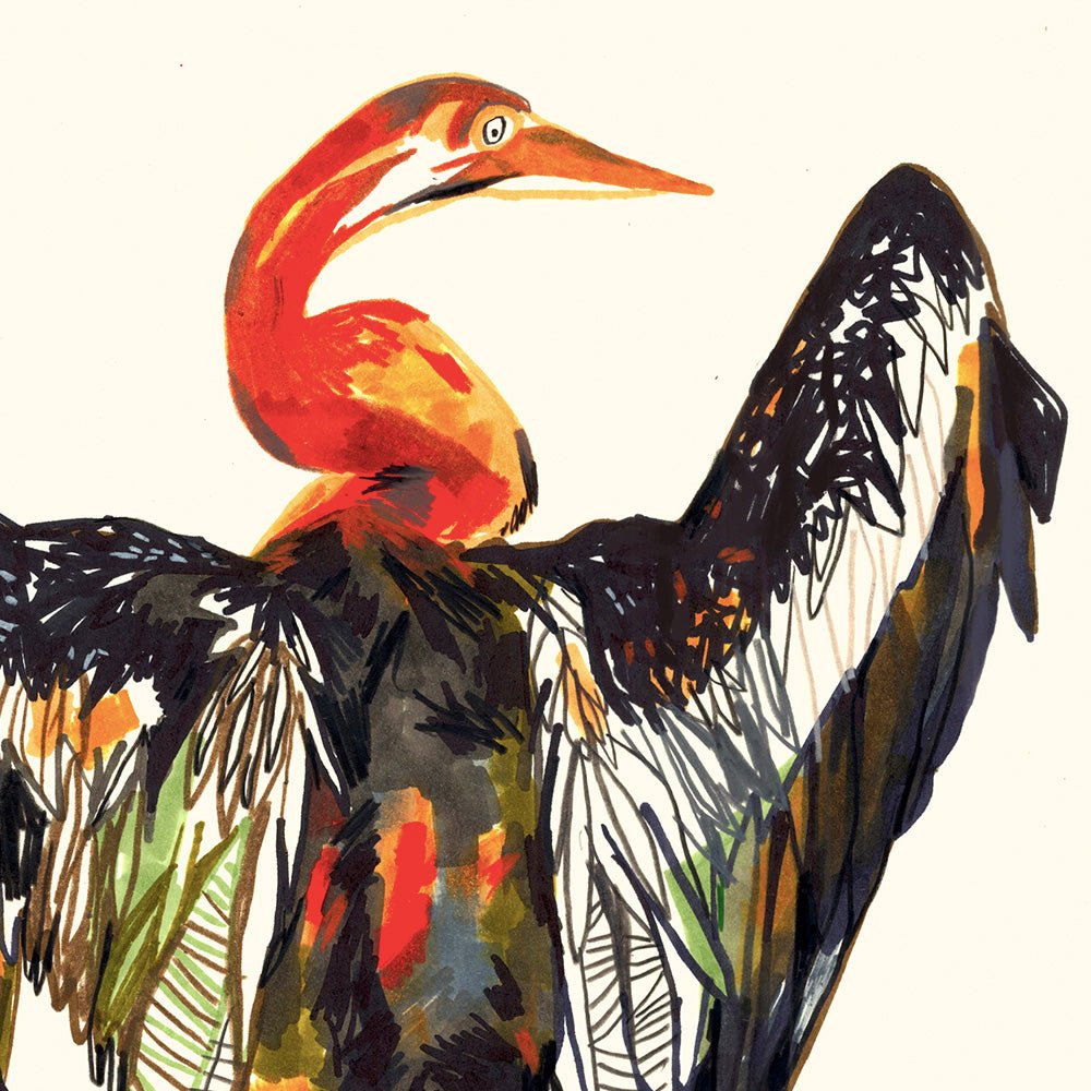 Pelican Giclée Print A4