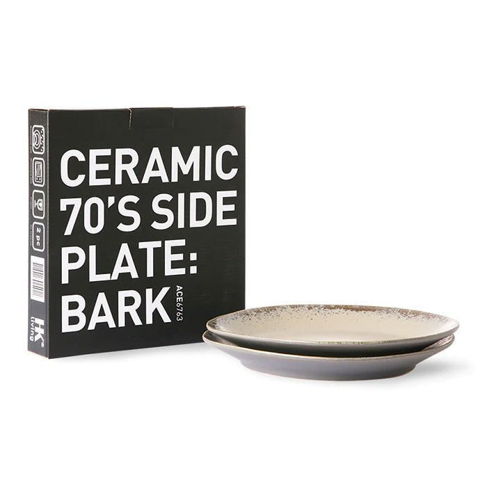70s Ceramics Side Plate Bark