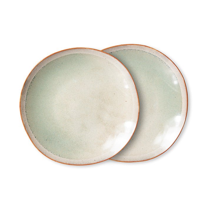 70s Ceramics Side Plate Mist