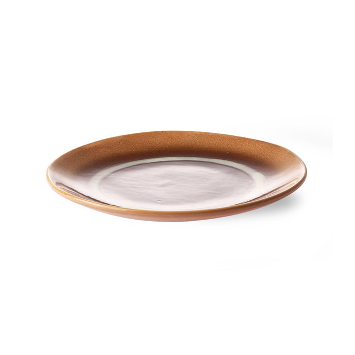 70s Ceramics Plate Small Stream