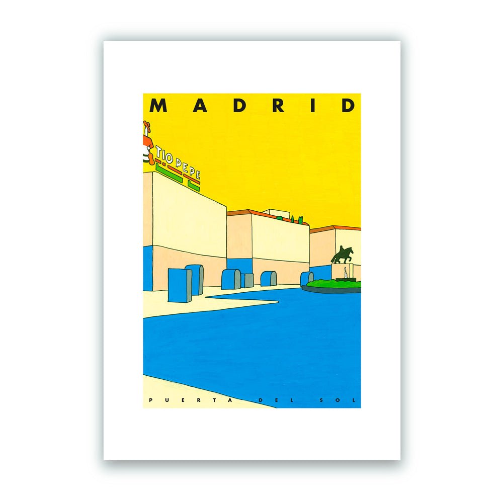 Madrid - Puerta del Sol Giclée Print A5