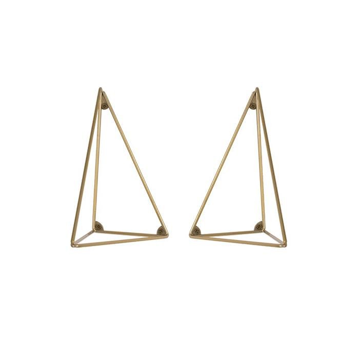 Pythagoras Brackets Brass Matte (Set of 2)