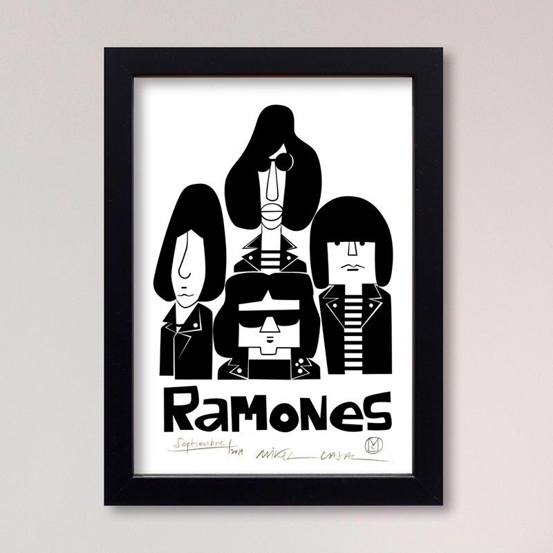 Ramones Impresión Giclée A5