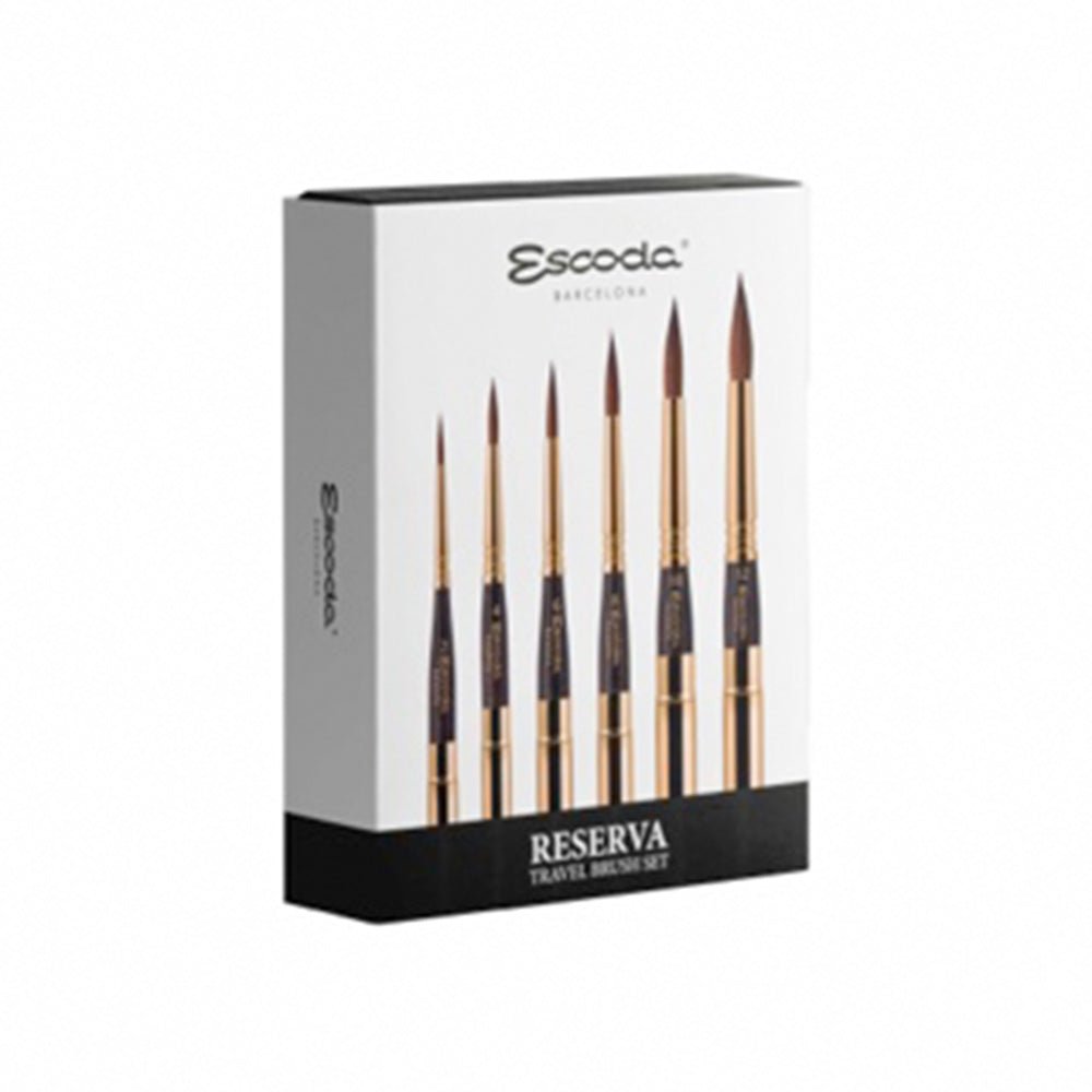 Reserva Travel Brush Set of 6 (with case)
