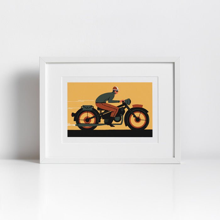 Classique Rider A4 Giclée Print