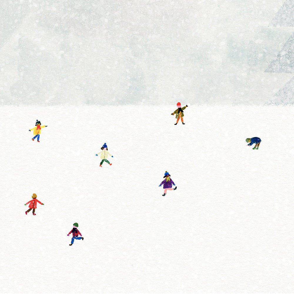 Combat de boules de neige A3 Giclée Print