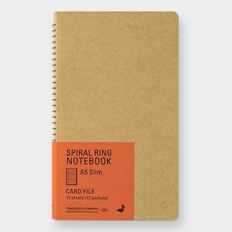 Spiral Ring Notebook A5 Slim Card File