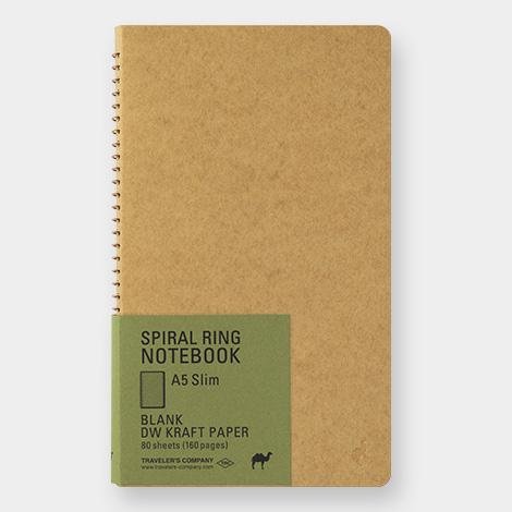 Spiral Ring Notebook A5 Slim DW Kraft