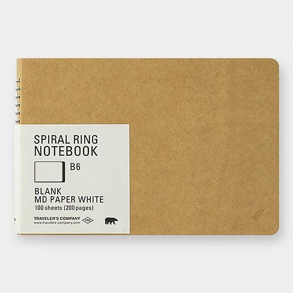 Spiral Ring Notebook B6 MD White