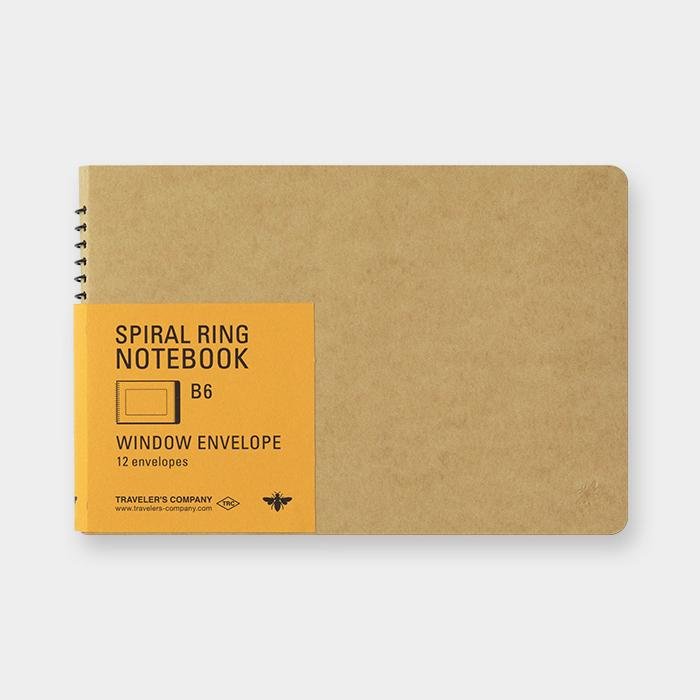 Spiral Ring Notebook B6 Window Envelope