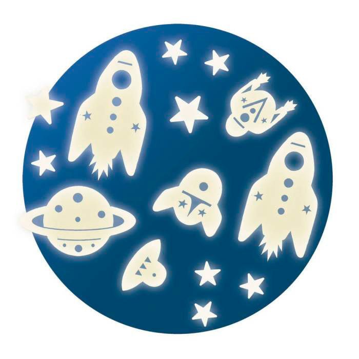 Glow in the Dark Space Mission Stickers