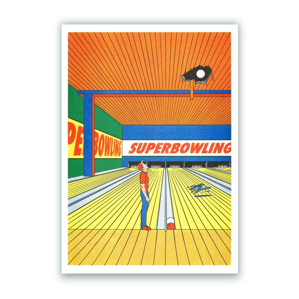 Super Bowling - Risographe Simon Bailly A3