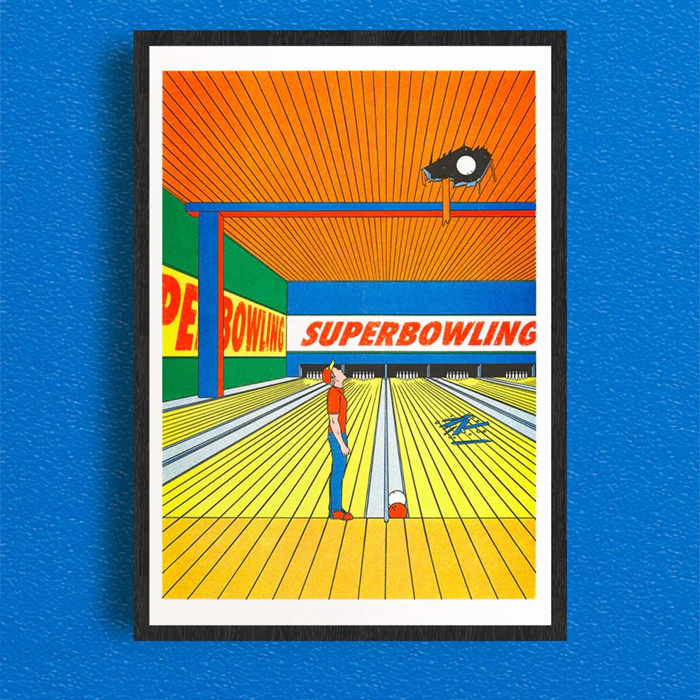 Super Bowling - Risographe Simon Bailly A3