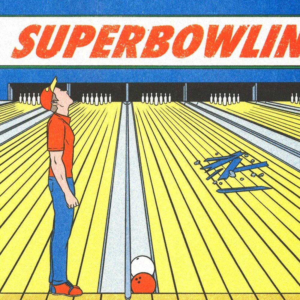 Super Bowling - Simon Bailly Risograph A3