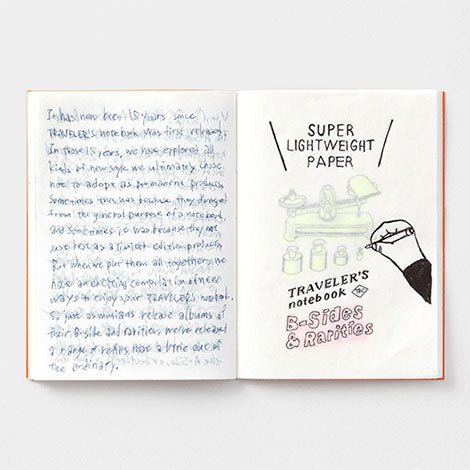 TRAVELER'S notebook B-Sides & Rarities Recharge Papier Super Léger Taille Passeport