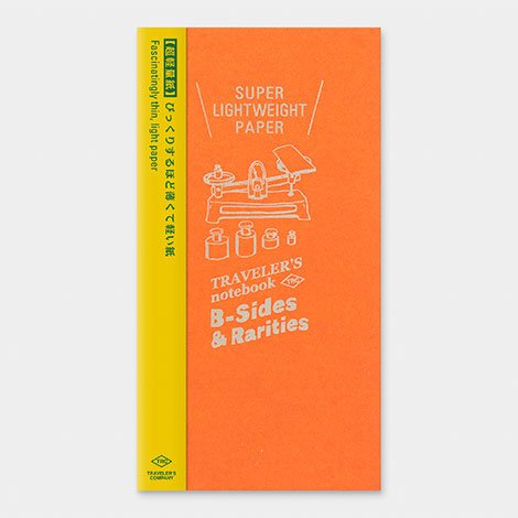TRAVELER'S notebook B-Sides & Rarities Recharge  Papier Super Léger Format Régulier