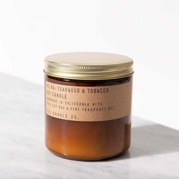 No. 04 Teakwood &amp; Tobacco Soy Candle Large