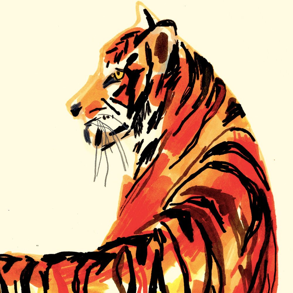 Tigre Impresión Giclée A3
