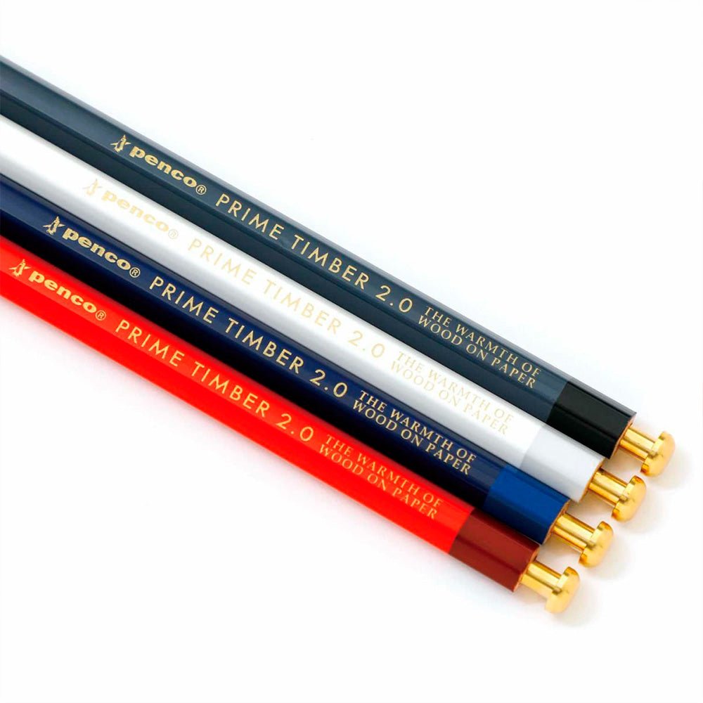 Timber Brass Pencil White
