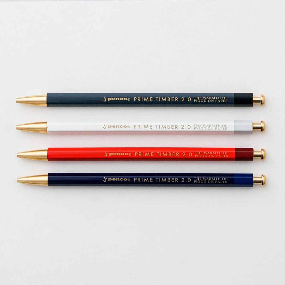 Timber Brass Pencil Red