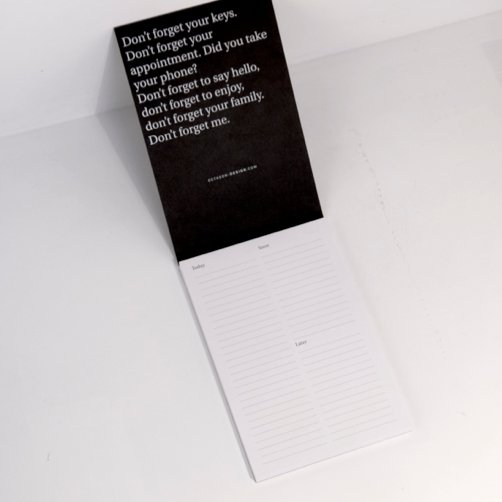 To Do Notepad A5 Black