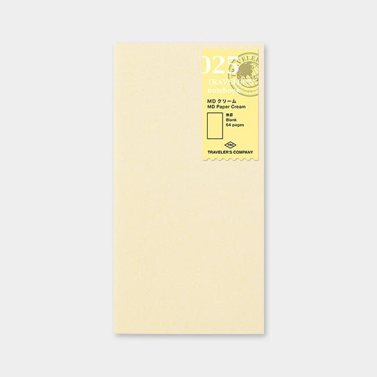 TRAVELER'S notebook Recambio 025 Papel Crema - Tamaño Regular