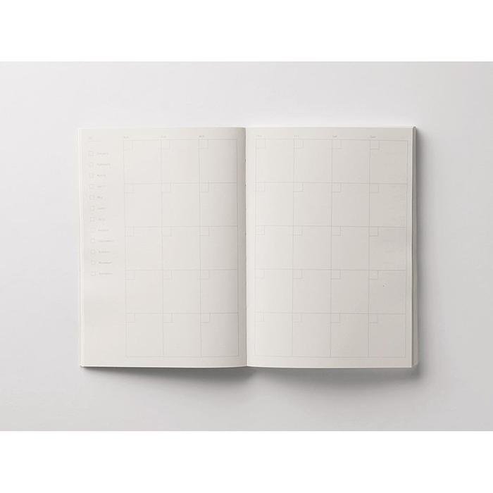 303 Plain Note Planificador Mensual y Cuaderno Malla de Puntos