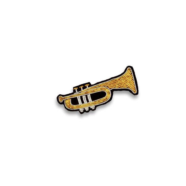 Trumpet Hand-embroidered Brooch