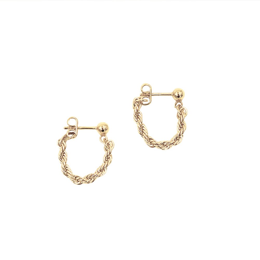Twister Earrings Gold