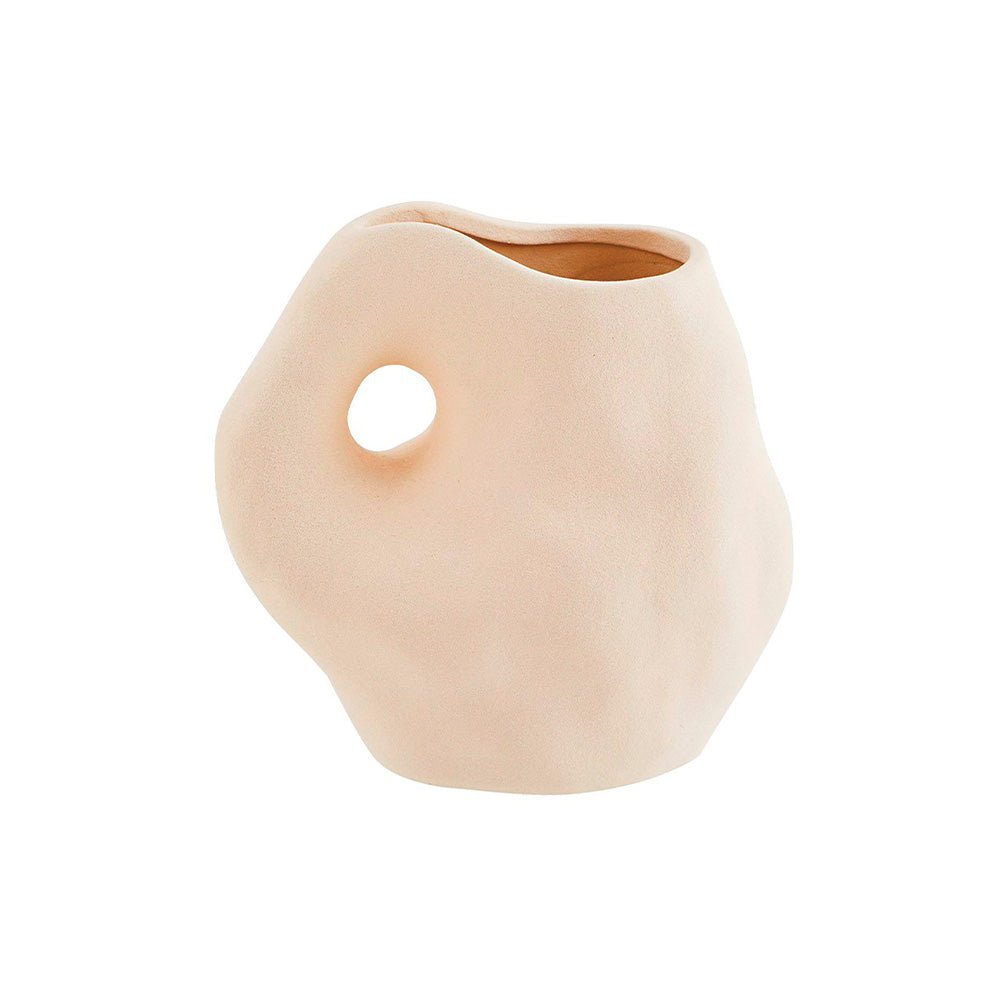 Vase en céramique vanille