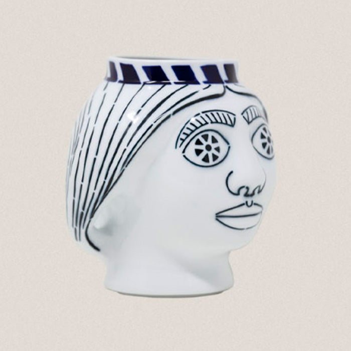 Vase Head Woman Outline